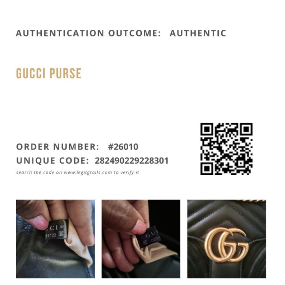 ~SOLD~Gucci GG Marmont Black Leather Shoulder Bag. - Picture 11 of 12